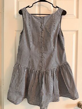 wild fable Black & White Gingham Sleeveless Dress